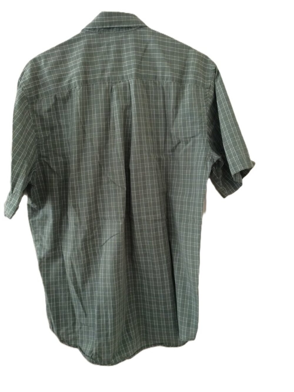 Men's Short Sleeved Shirt - Van Heusen No Iron Size M 15-15 1/2 neck - Picture 4 of 4